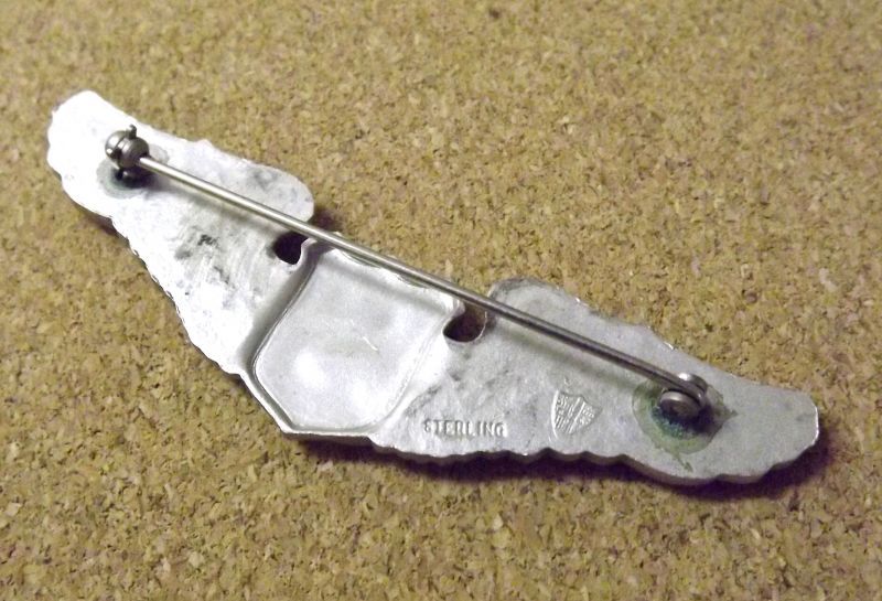 画像: ＜WW2 ヴィンテージ SILVER925 USAAF サービスパイロット章 バッジ＞