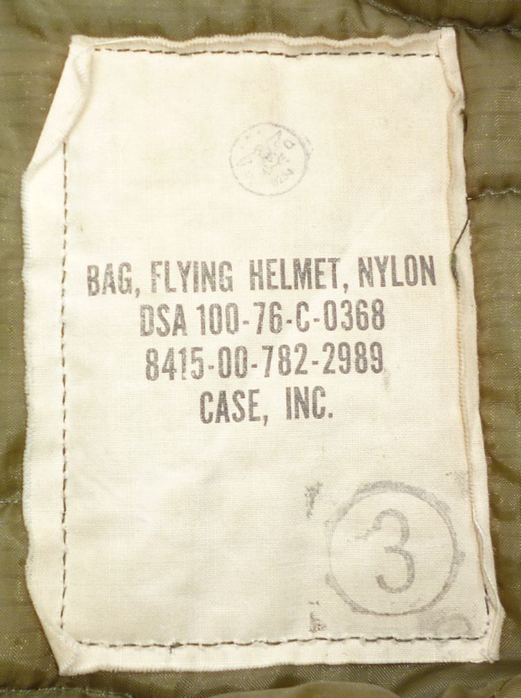 画像: ＜VINTAGE 実物米軍ヘルメットバッグ 1976年 ブラス（真鍮製）ジッパー USED＞ 