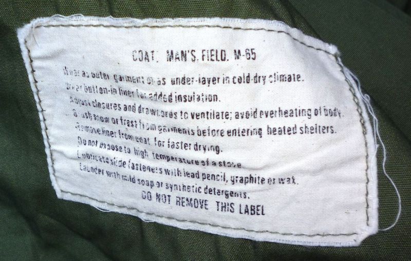画像: ＜実物M-65 フィールドジャケット サイズM/R アルミZIP 会計年1968年ベトナム戦争期 未使用品＞ 