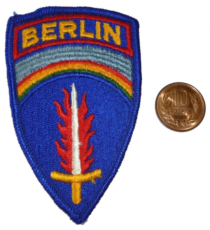 実物USEDパッチ BERLIN 連合軍最高司令部
