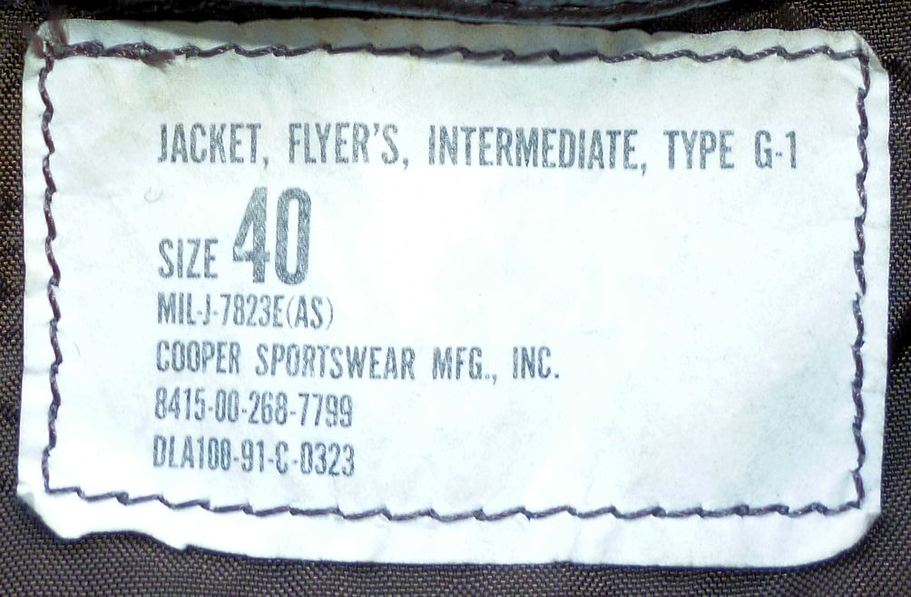 実物G-1 フライトジャケット サイズ40 美品