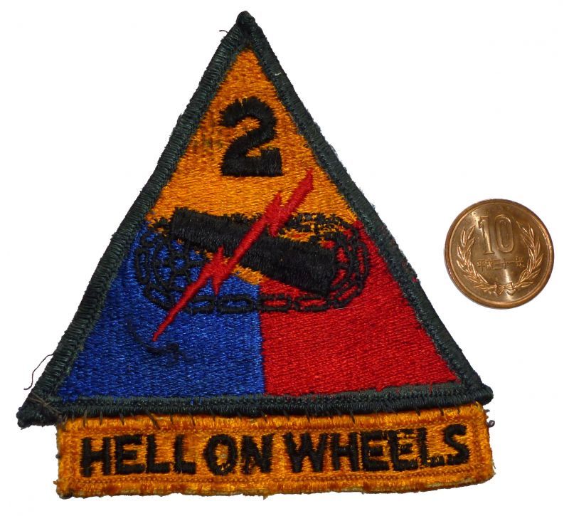画像1: ＜実物USEDパッチ 米陸軍第2機甲師団HELLON WHEELS＞