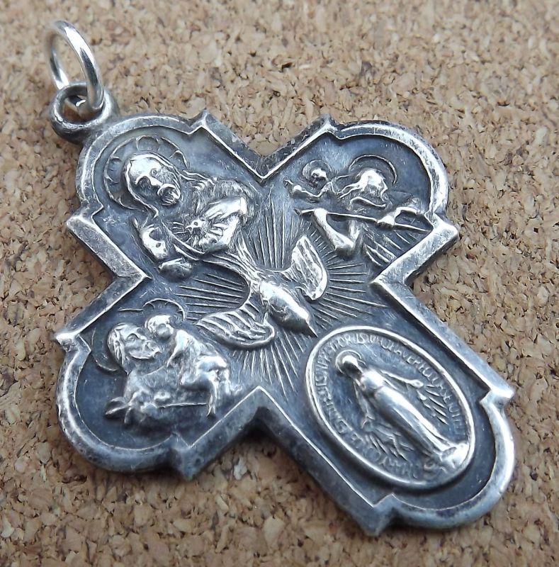 STERLING SILVER ヴィンテージ I AM CATHOLIC（私はカトリック教） WW2