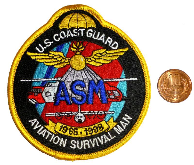 画像1: ＜米湾岸警備軍 COAST GUARD 未使用パッチ AVIATION SURVIVAL MAN＞