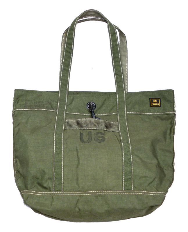 MIL Fabric 実物米軍ナイロン生地ダッフルバッグBAG リメイク トートバッグ