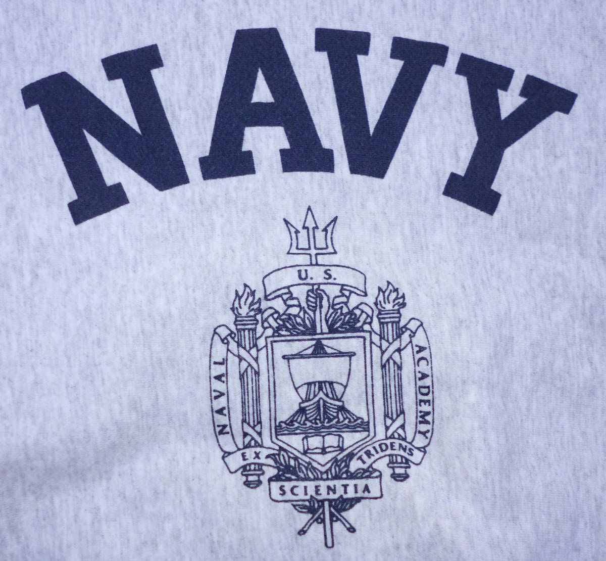 画像: ＜US NAVY ACADEMY スウェットシャツ Sサイズ THE MIDSHIPMEN STORE リバースウィーブ USED＞