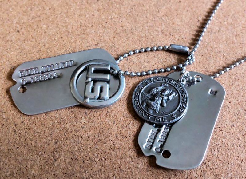 画像: ＜ヴィンテージ SILVER925 キリスト教 聖人クリストファー USMC ペンダントトップ スティーブ・マックイーン＞