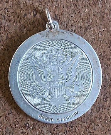 画像: ＜ヴィンテージ SILVER925 キリスト教 聖人クリストファー US.ARMY ペンダントトップ スティーブ・マックイーン＞