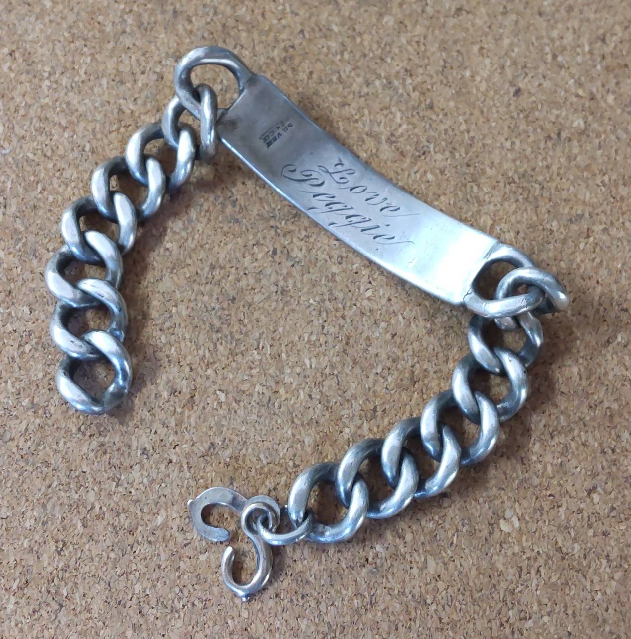 画像5: ＜ヴィンテージ 実物 WW2 米軍 実名 ID ブレスレット Sterling Silver仕様＞ 
