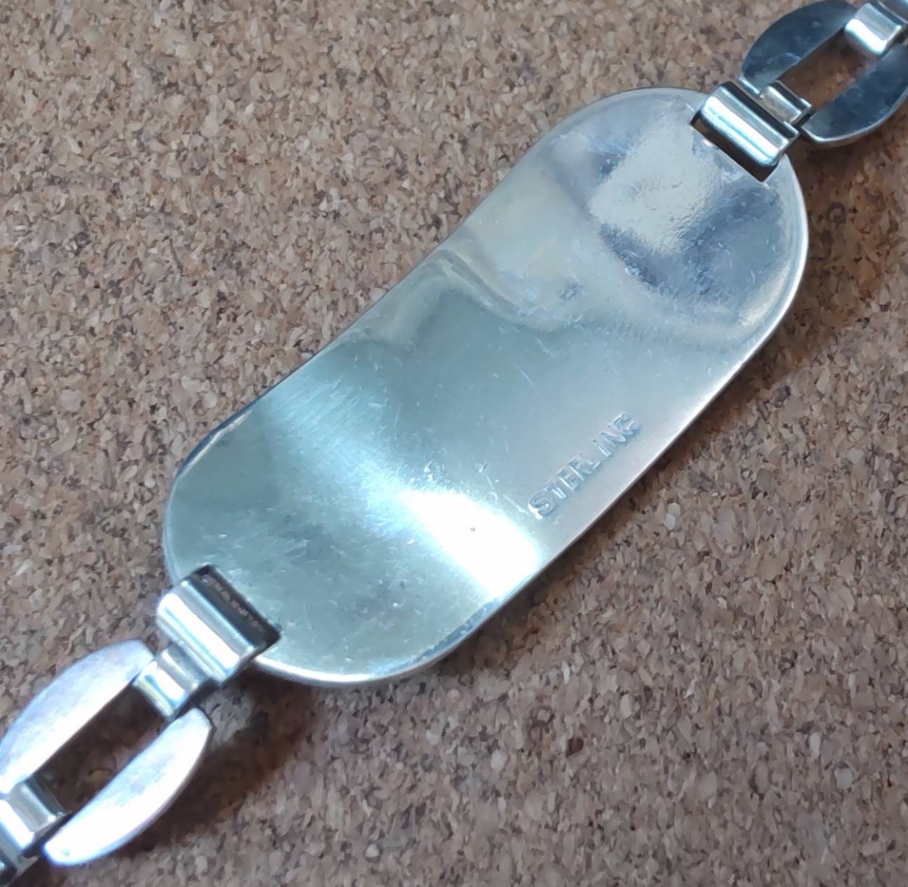画像5: ＜ヴィンテージ WW2 米海軍/USN ID Sterling SILVER仕様 ブレスレット＞ 