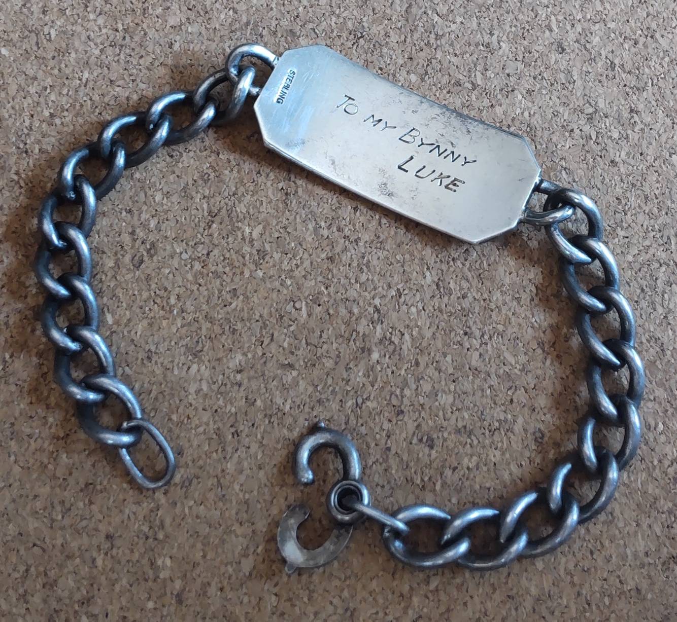 画像5: ＜ヴィンテージ WW2 実物 米海軍 USN 実名 ID ブレスレット Sterling Silver仕様＞ 