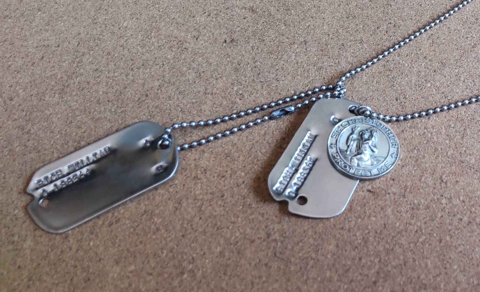 画像: ＜ヴィンテージ SILVER925 キリスト教 聖人クリストファー USMC ペンダントトップ スティーブ・マックイーン＞