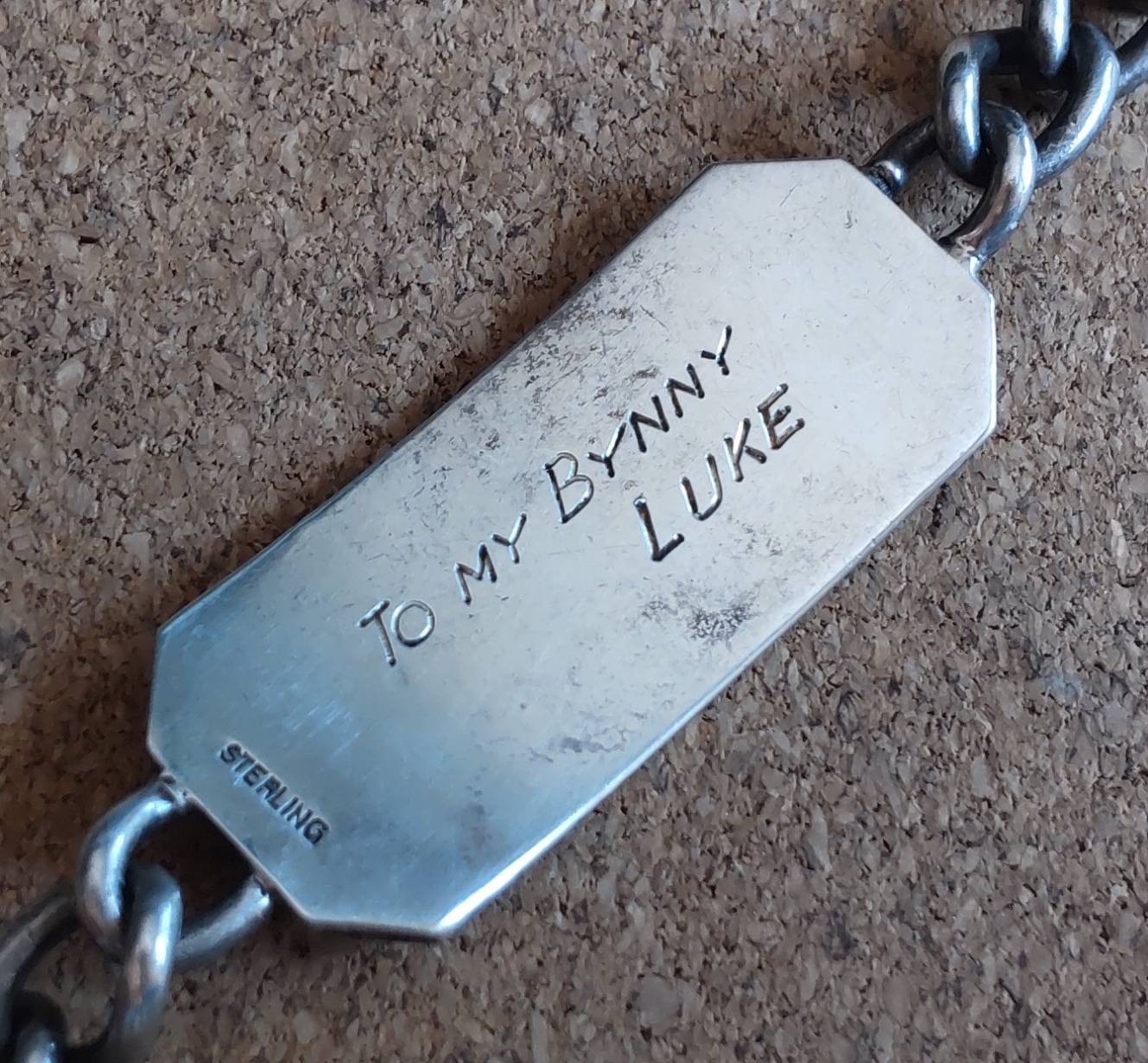 画像4: ＜ヴィンテージ WW2 実物 米海軍 USN 実名 ID ブレスレット Sterling Silver仕様＞ 