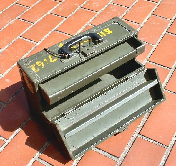 画像: ＜VIETNAM戦争 実物道具入れ木箱 鍵付き＞ 